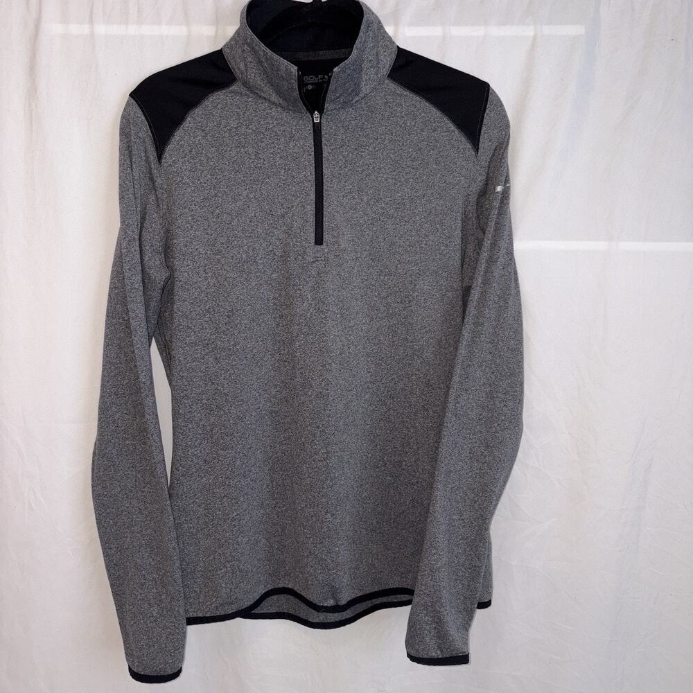 Nike Golf Birdie Half Zip 2.0 Women's Dri-Fit LARGE Black Gray Pullover Top